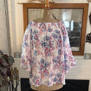 Floral Off-Shoulder Blouse